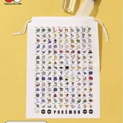 スリーコインズ　スリコ　ポケモンコラボ　ビニール巾着セット　10枚入り