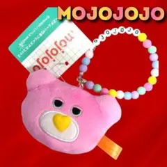 mojojojo ビーズチェーン付き フェイスマスコット3 くま　ピンク　新品