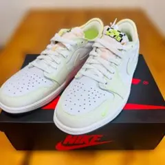 新品 Nike Air Jordan 1 Low ホワイト/ライム 27.5cm