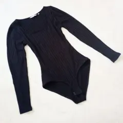 新品未使用●　NAF NAF ナフナフ　ボディースーツ　ブラックトップス