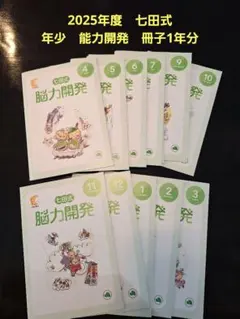 七田式　脳力開発　年少向け　いぬさんコース　全12冊セット