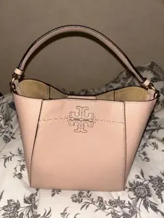 Tory Burch ピンク レザー ショルダーバッグ