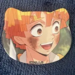 鬼滅の刃　我妻善逸　ケモミミ缶バッジ