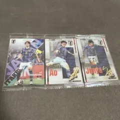 サッカー日本代表 カード 3枚セット 伊東純也 田中碧 板倉滉