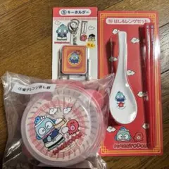 ハンギョドン キーホルダー・電子レンジ蒸し器・はし&レンゲセット