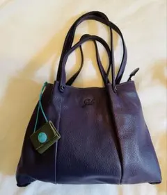 ガブスgabs 3way パープルハンドバッグ美品のサムネイル