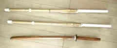 3F 武道稽古 素振り用 剣道 竹刀 木刀 セット 3点セット 練習用 - メルカリ
