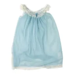 vintage 貴重　海外古着　お花のレースとリボン　ネグリジェ　ガウン