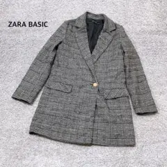 【ZARA BASIC】チェック柄 ウールライク ジャケット