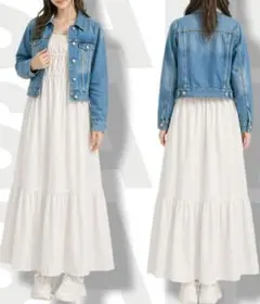 GU ブルー デニムジャケット M