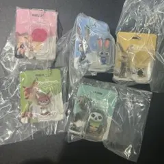 【匿名発送】ズートピア ブリスターチャームコレクション 全5種類 コンプリート