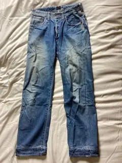 デニム リー1101 Lee101B COWBOYヘアオンハイドW32 USED