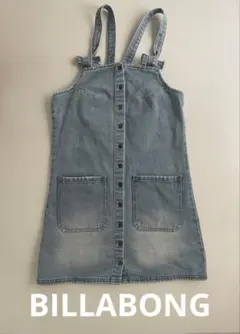 BILLABONG ビラボン デニム ワンピース オーバーオール サロペット S