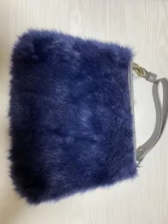 フェイクファー クラッチバッグ