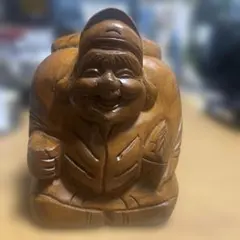 木彫り置物 七福神 恵比寿様 - メルカリ