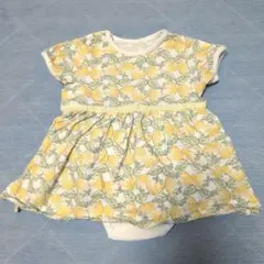 ラポシェビスキュイ　半袖レモン柄ロンパース 70cm