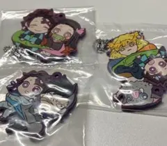 鬼滅の刃 ラバーストラップ 竈門炭治郎 竈門禰豆子 不死川玄弥 かまぼこ隊