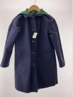 Macintosh philosophyネイビー・グリーン フード付きコート