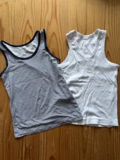 AIRismと綿100%アンダーシャツ 2枚セット サイズ110