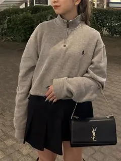 ポロ・ラルフ・ローレン ハーフジップ スウェット グレー最終値下げ‼️