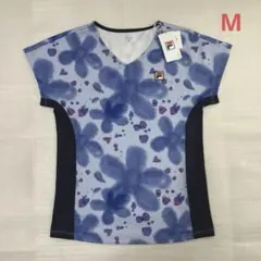 未使用　FILA フィラ　総柄ゲームシャツ　テニス　レディース　M