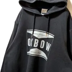 オックスボウ ロゴ スウェットパーカー ブラック 黒 L 古着