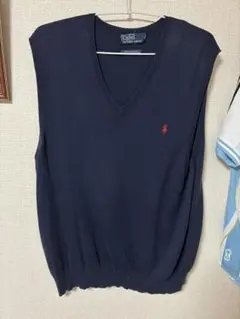 Polo by Ralph Lauren ピマコットン ベスト ネイビー