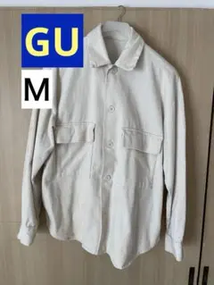 【GU】コーデュロイCPOシャツ ベージュM