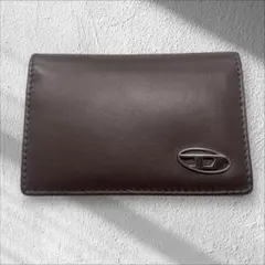 DIESEL カードケース X08431 ディーゼル Dロゴ ブラウン 茶 ロゴ