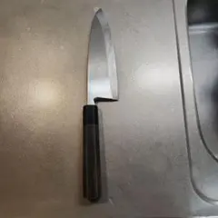 堺實光作　出刃包丁　銀三　18.5cm　黒檀柄のサムネイル