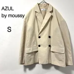 【アズールバイマウジー】テーラードジャケット ダブルブレスト ベージュ Sのサムネイル