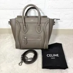 CELINE セリーヌ 新ロゴ ラゲージ ナノショッパー 2WAYバッグ コール
