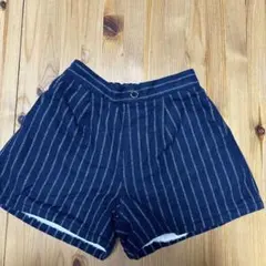 ネイビー ストライプ ハーフパンツ