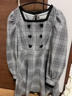 pium チェック柄リボンベレー レッドチェック - メルカリ