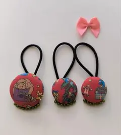 【リバティ】ヘアゴム　Christmas