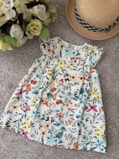 新品未使用　Zara 花柄ワンピース 18-24ヶ月