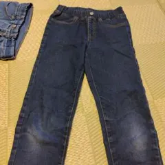 GU　スリムフィット長ズボン　デニム