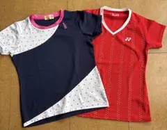 バドミントン・ゲームシャツ2枚セット
