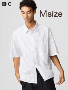 ブロードオーバーサイズシャツ/ストライプ（ショートスリーブ）