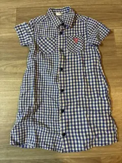 BREEZE チェック柄 半袖ワンピース 130