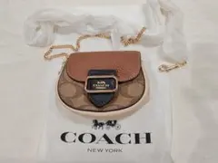 COACH チェーンミニバッグ