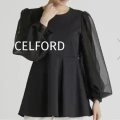 セルフォード袖シフォンカットソー