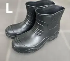 ワークマン　レインブーツ　Lサイズ　ブラック　中古　値下げしましたのサムネイル