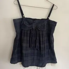 OLIVE des OLIVE タータンチェック柄キャミソールのサムネイル