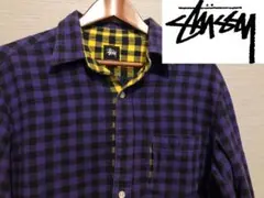 Stussy ネルシャツ シャツ M 90s ステューシー チェックシャツ 古着