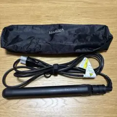 SALONIA ミニストレートヘアアイロン ブラック 本体 専用ポーチ付きのサムネイル
