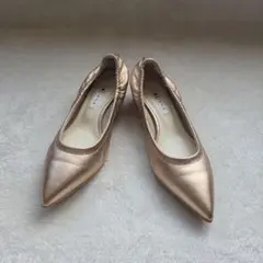 美品　DIANA　本革　ゴールドラム　パンプス24.5 日本製のサムネイル