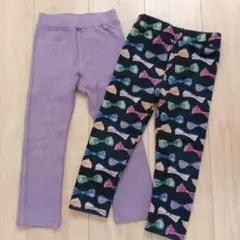 キッズ　ストレッチパンツのセット　100