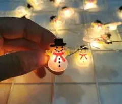 クリスマス LEDライトセット 雪だるま・サンタ・ツリー　飾りに最適❗️