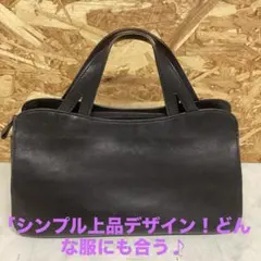 ハンドバッグ 黒 シンプル 大容量 収納多機能 レディース用（む52）